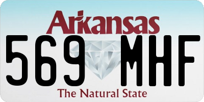 AR license plate 569MHF
