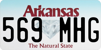 AR license plate 569MHG