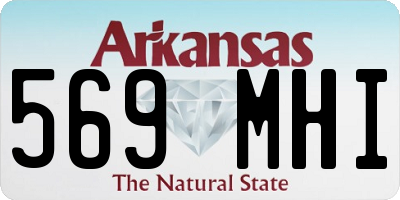 AR license plate 569MHI