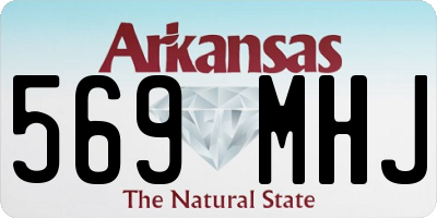 AR license plate 569MHJ