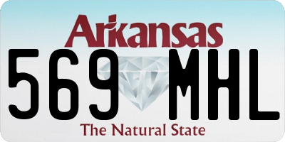 AR license plate 569MHL