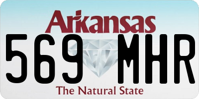 AR license plate 569MHR