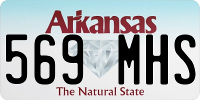 AR license plate 569MHS