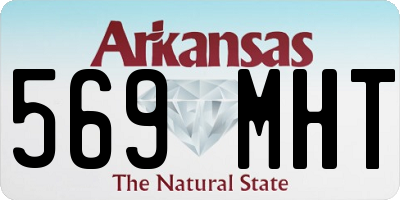AR license plate 569MHT
