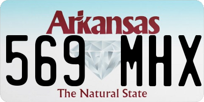 AR license plate 569MHX