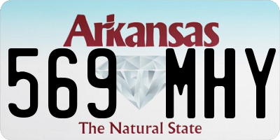 AR license plate 569MHY