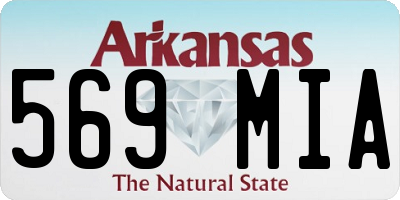 AR license plate 569MIA