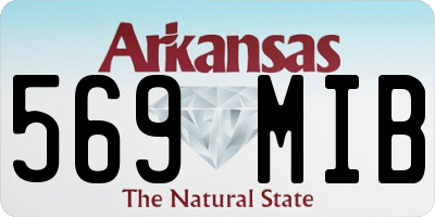 AR license plate 569MIB