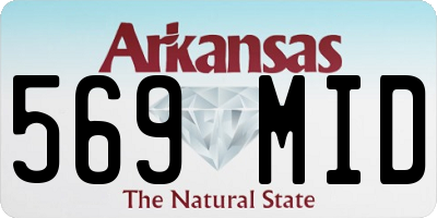 AR license plate 569MID