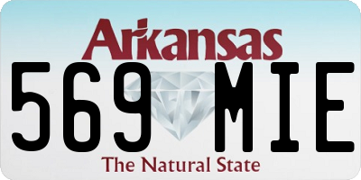 AR license plate 569MIE