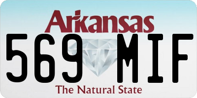 AR license plate 569MIF