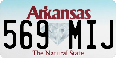 AR license plate 569MIJ