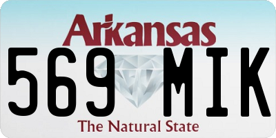 AR license plate 569MIK