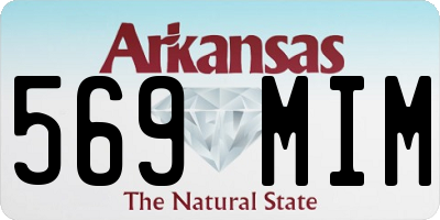 AR license plate 569MIM