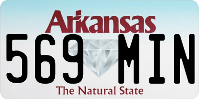 AR license plate 569MIN