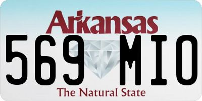 AR license plate 569MIO