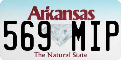 AR license plate 569MIP