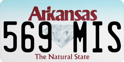 AR license plate 569MIS