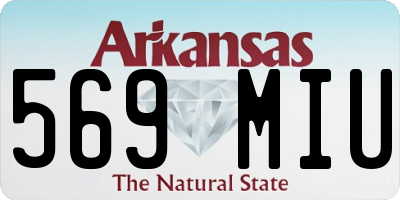 AR license plate 569MIU
