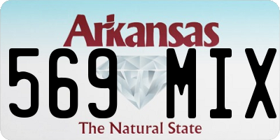 AR license plate 569MIX