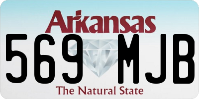 AR license plate 569MJB