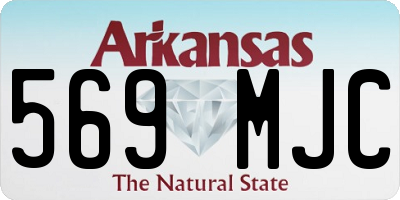 AR license plate 569MJC