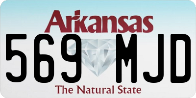 AR license plate 569MJD