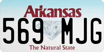 AR license plate 569MJG