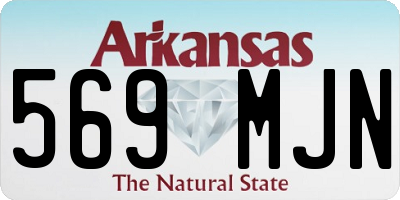 AR license plate 569MJN