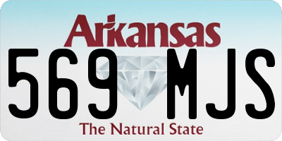 AR license plate 569MJS