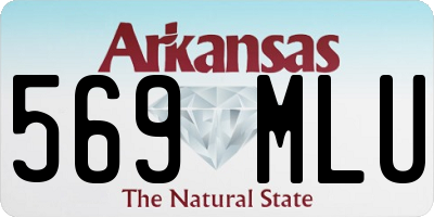 AR license plate 569MLU