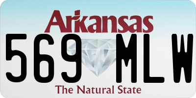 AR license plate 569MLW