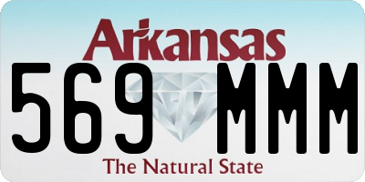 AR license plate 569MMM