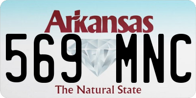 AR license plate 569MNC