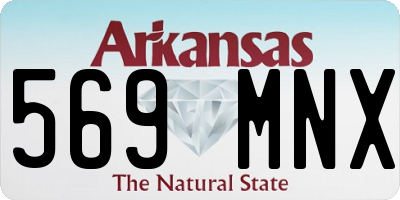 AR license plate 569MNX