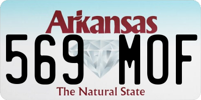 AR license plate 569MOF