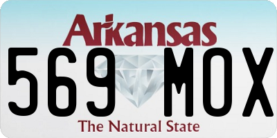 AR license plate 569MOX