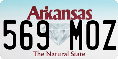 AR license plate 569MOZ