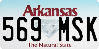 AR license plate 569MSK