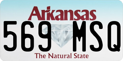 AR license plate 569MSQ