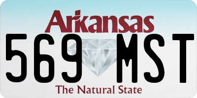 AR license plate 569MST