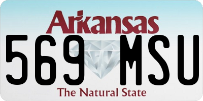 AR license plate 569MSU