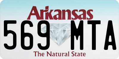 AR license plate 569MTA