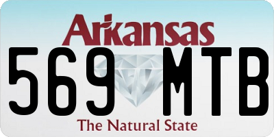 AR license plate 569MTB