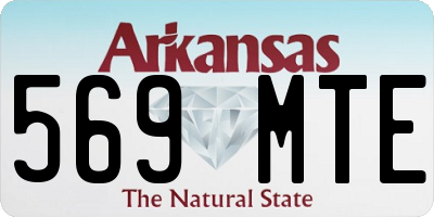 AR license plate 569MTE