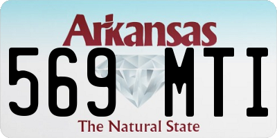 AR license plate 569MTI