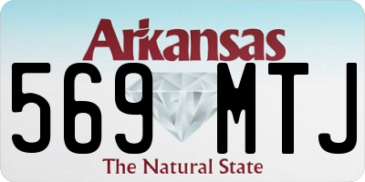 AR license plate 569MTJ