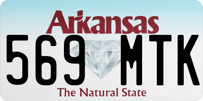 AR license plate 569MTK