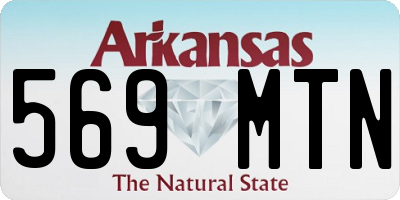 AR license plate 569MTN
