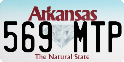 AR license plate 569MTP